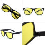 2 pièces de lunettes de conduite, lunettes de vision nocturne pour la conduite, lunettes de conduite avec verres jaunes, adaptée