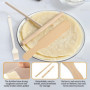 2 Spatules En Bois, 2 Spatules En Forme De T Et 1 Pinceau À Huile En Silicone, Ustensiles De Cuisine, Outils De Cuisson, Outils 