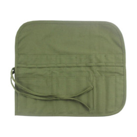 1 trousse à crayons en toile, outil de rangement pour pinceaux, trousse à crayons portable, rideau de stylo avec 22 compartiment