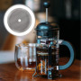 Lot de 5 filtres de rechange pour cafetière à piston - Filtre à café en acier inoxydable - Réutilisables pour cafetière à piston