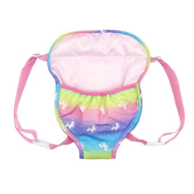 MAXQUU 1 porte-poupée pour bébé - En peluche - Bretelles doubles réglables - Accessoire pratique pour poupée - Cadeau d'annivers