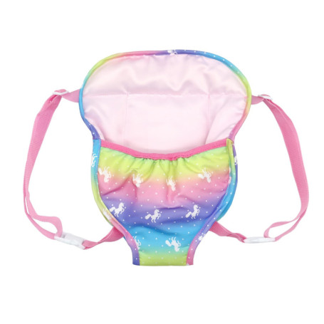 MAXQUU 1 porte-poupée pour bébé - En peluche - Bretelles doubles réglables - Accessoire pratique pour poupée - Cadeau d'annivers