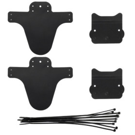 JTMKYO Lot de 2 garde-boue noirs pour vélo, garde-boue de VTT, garde-boue avant et arrière, compatibles avec la plupart des vélo