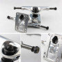 POFET 12,7 cm Skateboard Trucks Petit Fish Board Support en alliage d'aluminium Pont de skateboard Pont Joint Clou Ensemble Unis