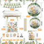 Assiette Jetable 126 pcs vaisselle,Thème des animaux de la jungle, anniversaire adulte ou enfant, 1 an garcon, 20 convives.