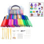 Xrten Pâte Polymère, 32 Couleurs Pâte À Modeler Non Toxique DIY Pâte Craft Kit Outils de Modélisation, L'accessoire