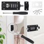 Loquet de Verrouillage à Combinaison,Verrou de Porte à Code,Imperméable Verrou à Combinaison à 4 Chiffres avec vis pour abris de