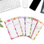 Relota Lot de 6 Bloc Notes, Carnet de Notes, liste de courses magnetique frigo, cahier, avec boîte à cocher, pour le bureau, la 