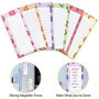 Relota Lot de 6 Bloc Notes, Carnet de Notes, liste de courses magnetique frigo, cahier, avec boîte à cocher, pour le bureau, la 