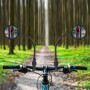 Gvolatee 2 Pièces Retroviseur Velo, 360° Réglable Retroviseur Trotinette Electrique, Rétroviseur Vélo Guidon pour Guidon 22-32mm