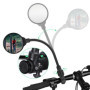 Gvolatee 2 Pièces Retroviseur Velo, 360° Réglable Retroviseur Trotinette Electrique, Rétroviseur Vélo Guidon pour Guidon 22-32mm