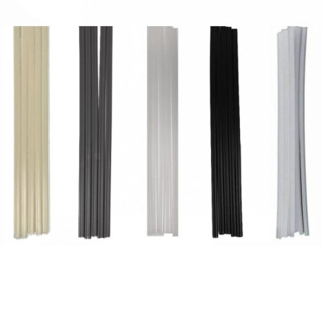 Gendako 50Pcs Tiges Soudage Plastique Bâtons de Soudage ABS/PP/PVC/PE Baguette Plastique Baguette de Soudage Plastique Soudage S
