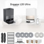 AVAENZO Accessoires pour Dreame L20 Ultra 2 Brosse Principale Rouleau 4 Chiffons 4 Filtres 6 Brosse latérale Aspirateur Pièces d