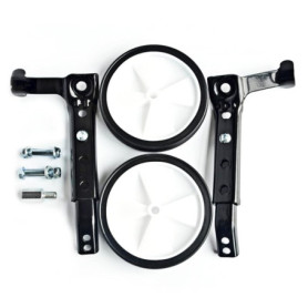 Lot de 2 roues stabilisatrices pour vélo d'enfant - 18 20 22 24 pouces - Roues stabilisatrices universelles - Poids : 100 kg - R