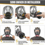Sosvulix Les masques à gaz réutilisables sont utilisés pour la peinture par pulvérisation, les pesticides, l'industrie chimique,