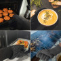 Newpop Gants de Barbecue, Universel Gants Four Anti Chaleur Jusqu'à 800°C, Antidérapants Silicone Ignifuge Gant Cuisine avec Pro