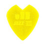 DUNLOP - Médiators Kirk Hammett Jazz III Yellow Glitter, sachet de 6