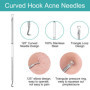 iCovalescent 7 Pièces Extracteur Point Noir, Pince a Point Noir, Acier Inoxydable Enlever Point Noir Outils pour le Visage