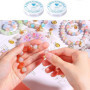 iCovalescent 2 Rouleaux de Fil élastique Transparent, Fil Elastique pour Bracelet, Utilisés pour Les Bracelets, Les Perles, L'ar