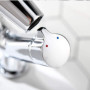 Aimadi Robinet Mélangeur Mitigeur Robinet Bain Rotatif orientable lavabo mitigeur lavabo lavabo salle de bain chrome