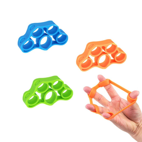 CORTNEY 3 Pièces Hand Grip Strengthener, Exercice D'avant-Bras Renforcement des Mains Bandes D'extension des Doigts pour L'entra