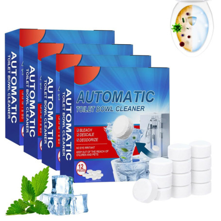 SGZIOO 48 Pièces Pastilles Nettoyantes WC, Tablette WC Reservoir, Tablettes de Nettoyage pour Réservoir de Chasse d'Eau, pour Un