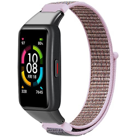 Niboow Bracelet de Montre Compatible avec Huawei Band 6/Honor Band 6, Rose