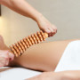 DAOZWUBGIH Rouleau de Massage Corporel en Bois, Masseur Anti Cellulite, Pour Maderothérapie Corps et Drainage Lymphatique, Bâton
