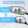 Vankarr 2 Pièces Retroviseur Velo Electrique Retroviseur Trotinette Electrique Rétroviseur Vélo Pliable Rétroviseurs Compatibles