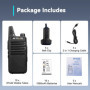 Retevis RT622 Talkie Walkie, Mini Professionnel Talkie Walkie, PMR446 sans Licence, VOX Squelch, Rechargeable Talkie Walkie Long