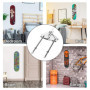xyuayamz Support Skateboard, Supports Muraux pour Longboard, Support Skate Rack, Porte Ski Mural pour Salon Garage Mur Affichage