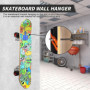 xyuayamz Support Skateboard, Supports Muraux pour Longboard, Support Skate Rack, Porte Ski Mural pour Salon Garage Mur Affichage