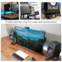 TOOSOAR Paire Support Enceinte Fer Bureau, Support Enceinte Monitoring, pour Pieds d'Enceintes De Moniteur De Studio, Petites et