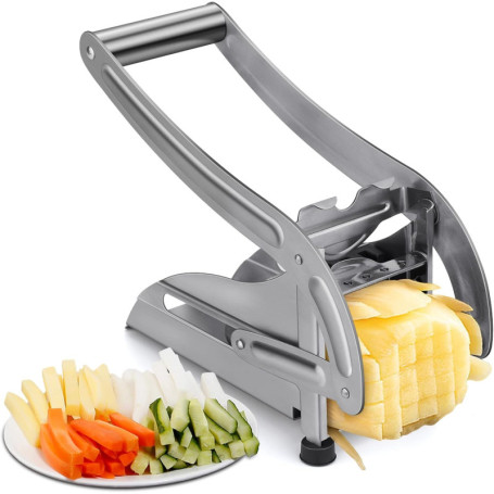 Coupe frites,Coupe Frite Professionnel,un coupe-légumes avec deux lames en acier inoxydable idéal pour couper des pommes de terr