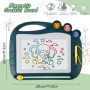 Atliberswo Ardoise Magique, Tablette Dessin Enfant, Tableau Magique avec 3 Tampons, Jouet Tableau pour Enfants, Cadeau pour Garç