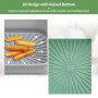Lot de 2 moules en silicone pour friteuse à air chaud, 20,5 cm, réutilisables, pot en silicone, papier sulfurisé, tapis en silic