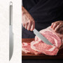 Set Barbecue Professionnel en Acier Inoxydable 5 pièces - Accessoires Barbecue Ustensiles Barbecue Cadeau pour Homme 37x12x7 cm 