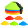 Set de 50 Plot Sport-5 Couleurs-Idéal pour Cone de signalisation-Parfait pour l'entraînement au Football, Hockey, Patinage et Ha