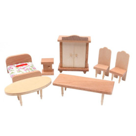 CENPEK Mobilier de maison de poupée à l'échelle 1:12 - Meubles miniatures en bois - Accessoires pour maison de poupée - Modèle d