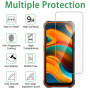 Vsjnk Verre trempé Compatible avec Blackview BV4800 / BV4800 Pro Film protection ecran,3 Pièces protector HD Vitre 9H Dureté Gla