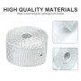 Bande Thermique Echappement, 5m x 5cm Bande d'Échappement avec 2 Attaches de Câble Isolant Thermique Echappement pour Tuyeau Col
