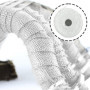 Bande Thermique Echappement, 5m x 5cm Bande d'Échappement avec 2 Attaches de Câble Isolant Thermique Echappement pour Tuyeau Col