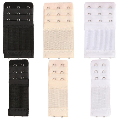 6 PièCes Extension De Soutien Gorge, Prolongateur Soutien Gorge, 3 RangéEs, 2 Crochets, 3 Crochets, Rallonges De Fermeture De At