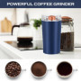 Moulin à Café, 300W Moulin à Café Électrique, Moulin a Graines avec Lames en Acier Inoxydable Coffee, Grinder Electrique Réglabl