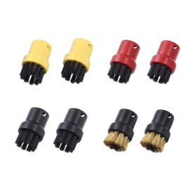 Brosses Rondes en Nylon et Laiton pour Nettoyeur Vapeur Brosse à Vapeur Domestique Laiton Pièces de Vadrouille Accessoires de Va