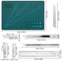 Cutter de Précision Couteau, 2 Stylos Scalpel 90 Lames Tapis de Découpe Règle en Acier pour Découpe de Travail d'art Bricolage, 