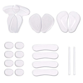 20 Pièces Coussinets De Talon Haut Set, Grandes Talonnette Pour Femmes, Protege Talon Chaussure En Silicone, AntidéRapant Empièc