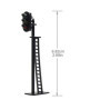 JTD04 Lot de 5 Feux de signalisation pour modélisme ferroviaire Vert/Jaune/Rouge Ho 6,8 cm 12 V LED