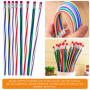 Firschoie 25 Pièces Crayons Souples Flexibles mit Gomme, Crayons de Courbure Magiques, Durable Crayon Flexible, Crayon de Couleu