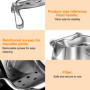 KUIRUNRX® Presse Agrumes Manuel, Extracteur de Jus à Levier en Aluminium, Presse Agrume avec Poignée Ergonomique, Utilisé pour P